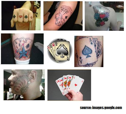 poker hand tattoos
